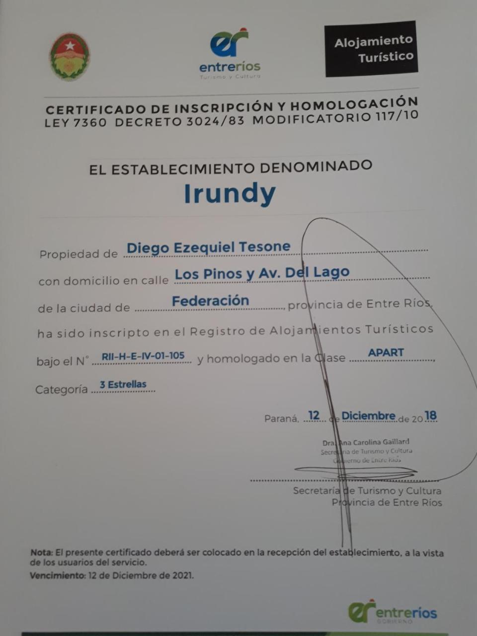 Irundy Apartments Federación Exterior foto